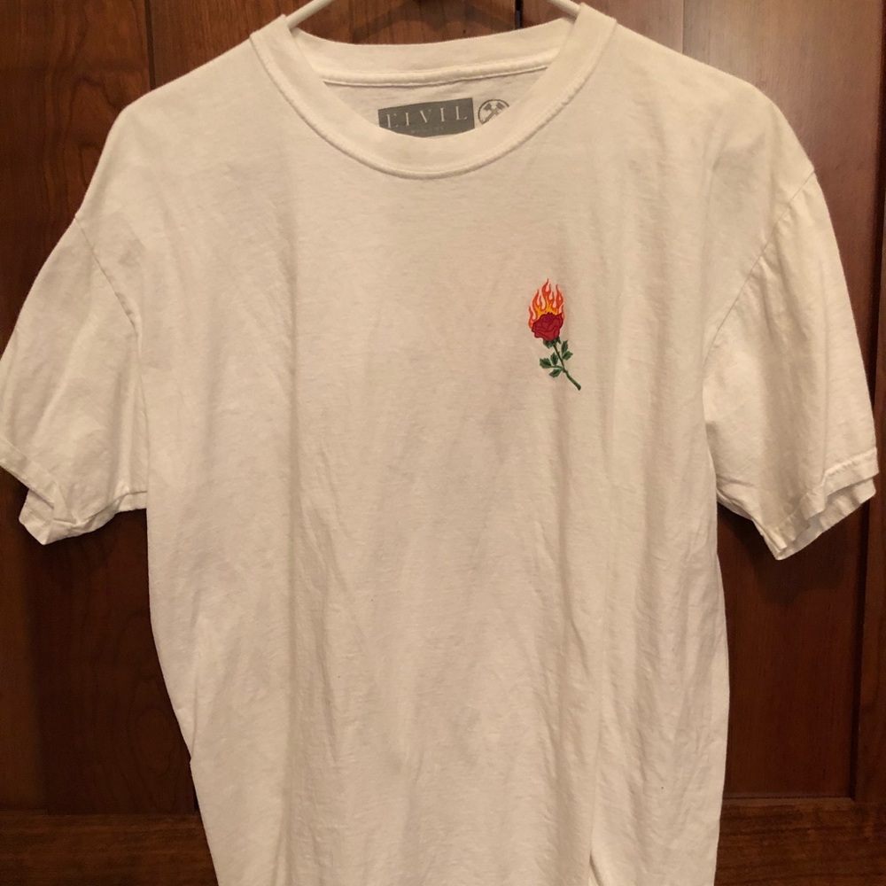 Evil Regime Flaming Rose T-shirt